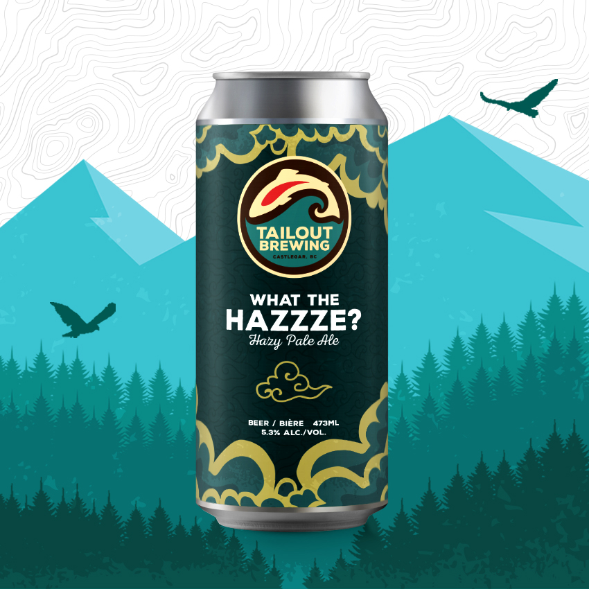 Tailout Brewing What The Hazzze Label Design